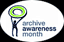Archive awareness Month logo