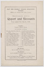 East Side District Nursing Association Report 1931, page 1