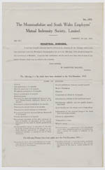 Morlais Colliery Collection, circular re industrial diseases, 1916.