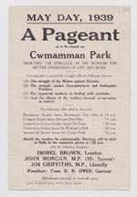 Flyers advertising Silicosis Pageant in Amman Valley, 1939.