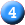 blue circle 4 icon