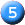 blue circle 5 icon
