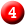 red circle 4 icon